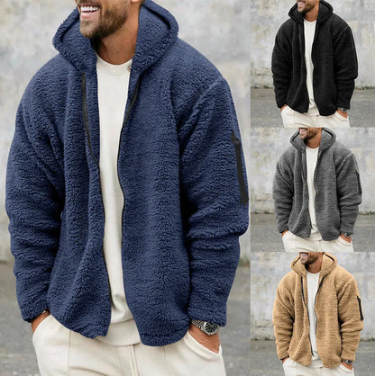 Double-Sided Fleece Hooded Jacket