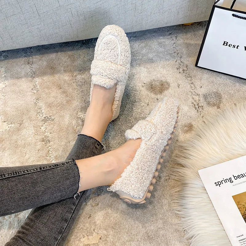 Cozy Luxe Fur-Lined Loafers