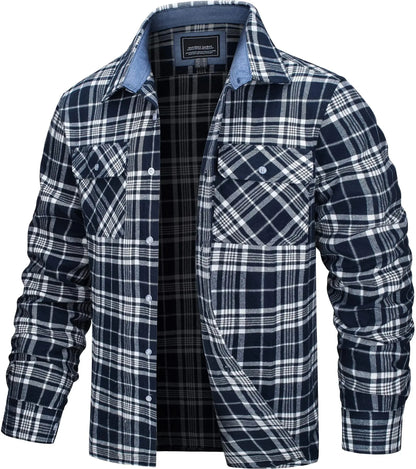 Oversized Plaid Flannel Jacket