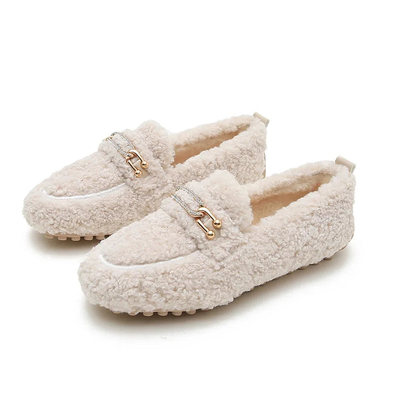 Cozy Luxe Fur-Lined Loafers