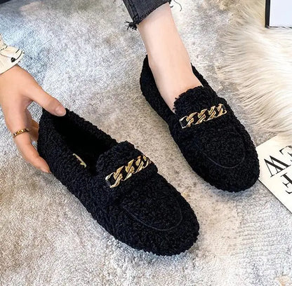 Cozy Luxe Fur-Lined Loafers