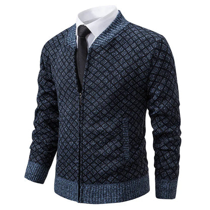 Klassische Jacke mit Kragen aus Fleece-Futter