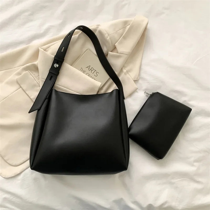 Trendy Leather Tote Bag