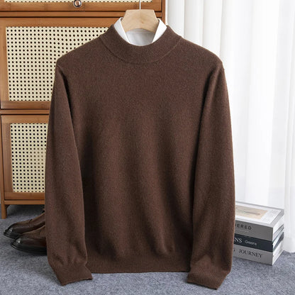 Luxury Wool High-Collar Sweater