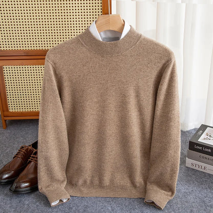 Luxury Wool High-Collar Sweater