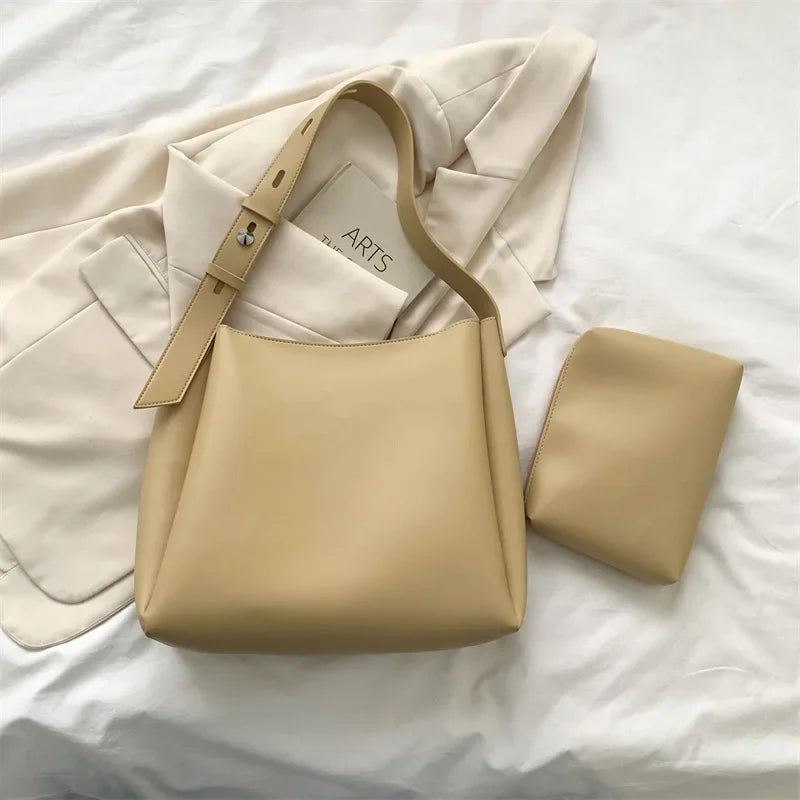 Trendy Leather Tote Bag