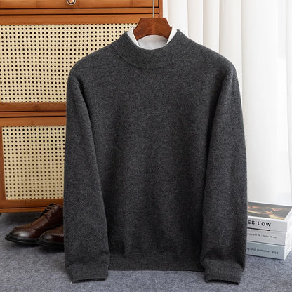 Luxury Wool High-Collar Sweater