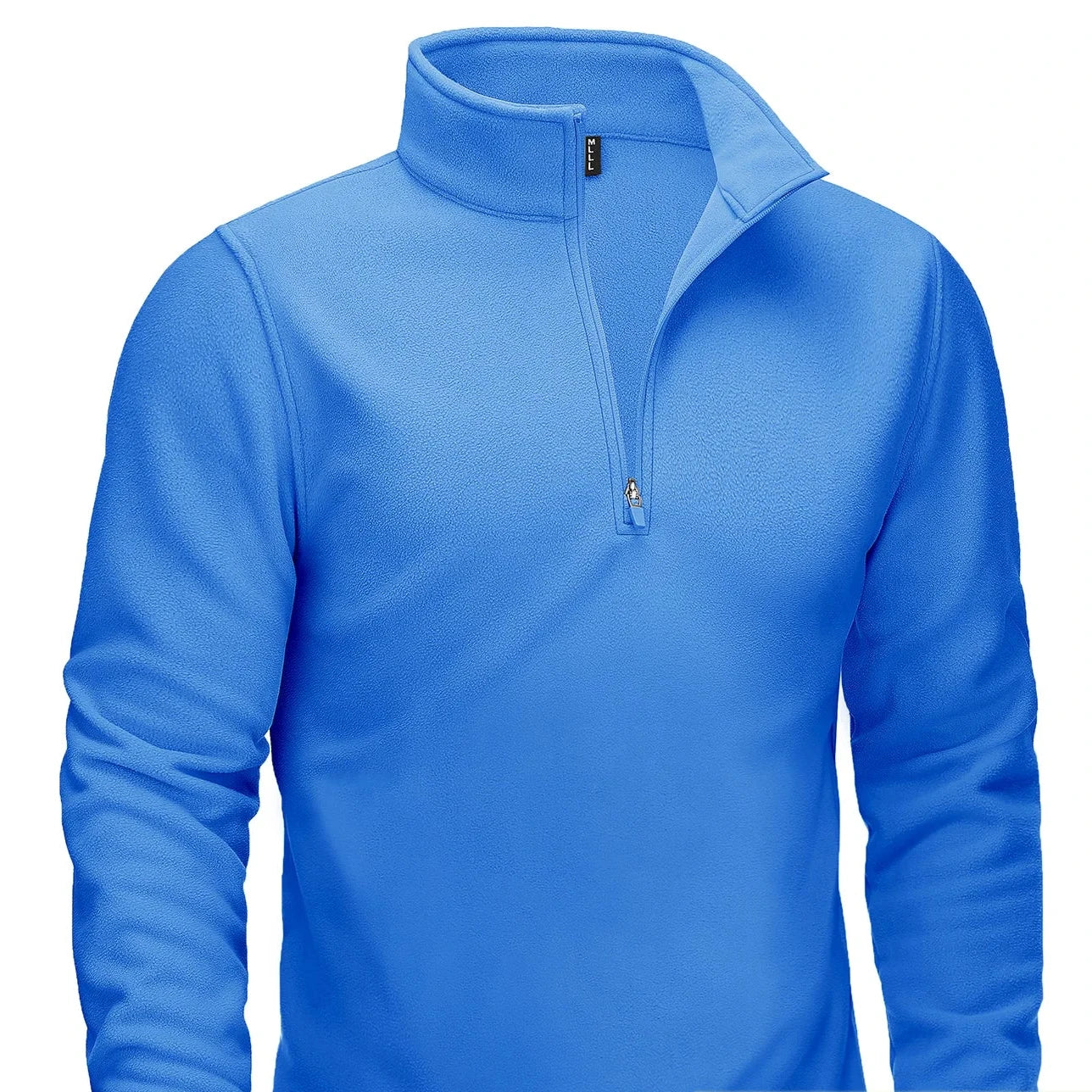 Quarter-Zip Turtleneck Fleece Sweater