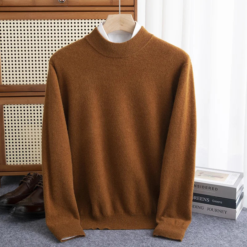 Luxury Wool High-Collar Sweater