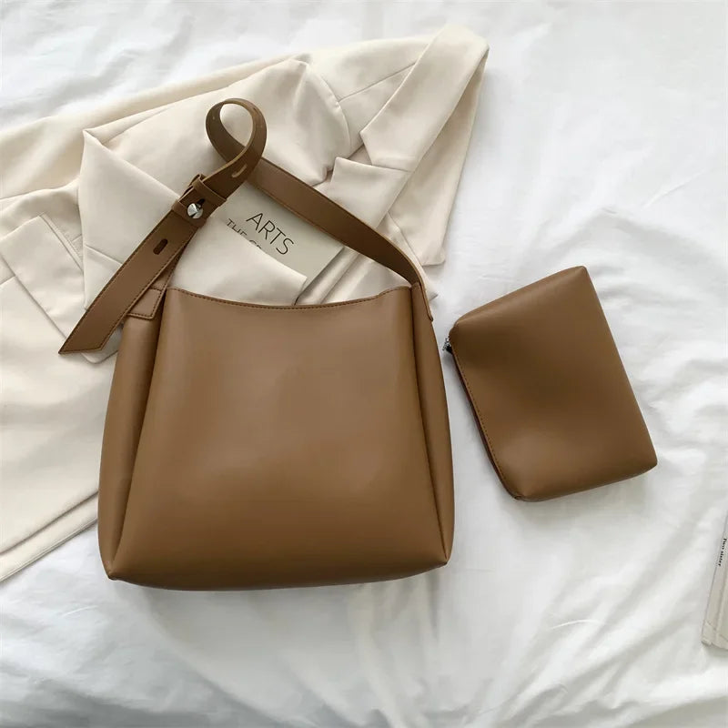 Trendy Leather Tote Bag