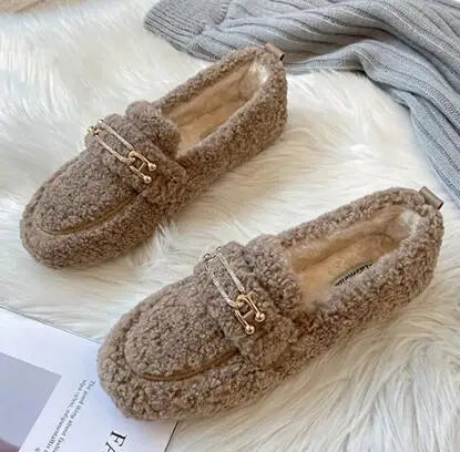 Cozy Luxe Fur-Lined Loafers