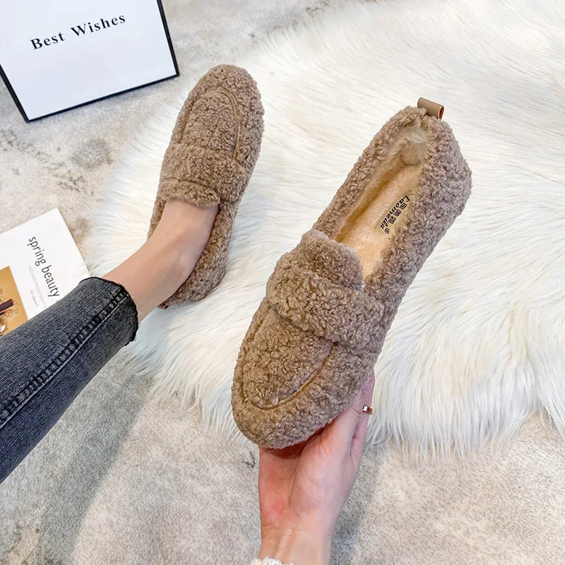 Cozy Luxe Fur-Lined Loafers