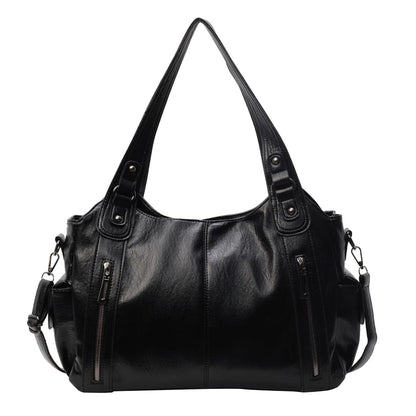 Retro Soft Leather Tote Bag