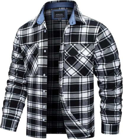 Oversized Plaid Flannel Jacket