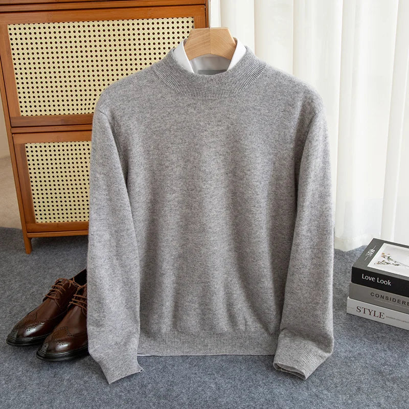 Luxury Wool High-Collar Sweater