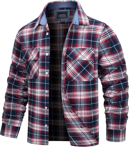 Oversized Plaid Flannel Jacket