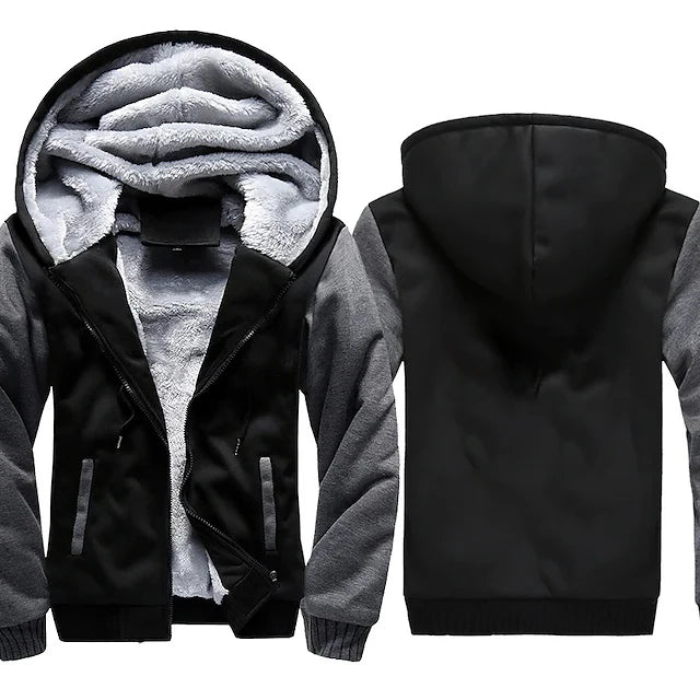 Camo Fleece Hooded Jacket