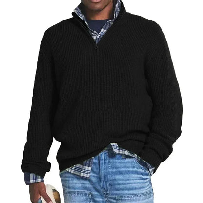 Classic Half-Zip Knit Sweater