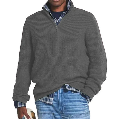 Classic Half-Zip Knit Sweater