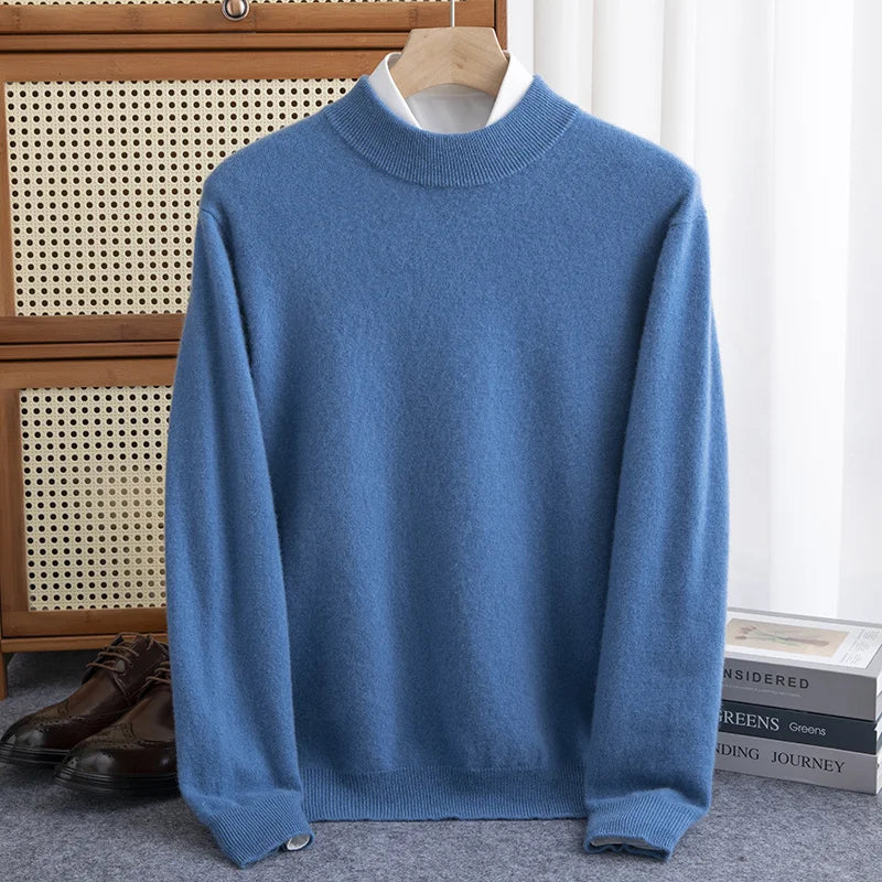 Luxury Wool High-Collar Sweater