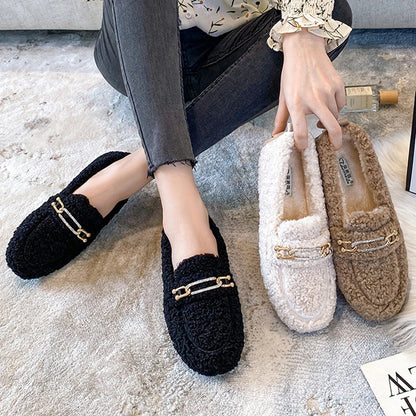 Cozy Luxe Fur-Lined Loafers