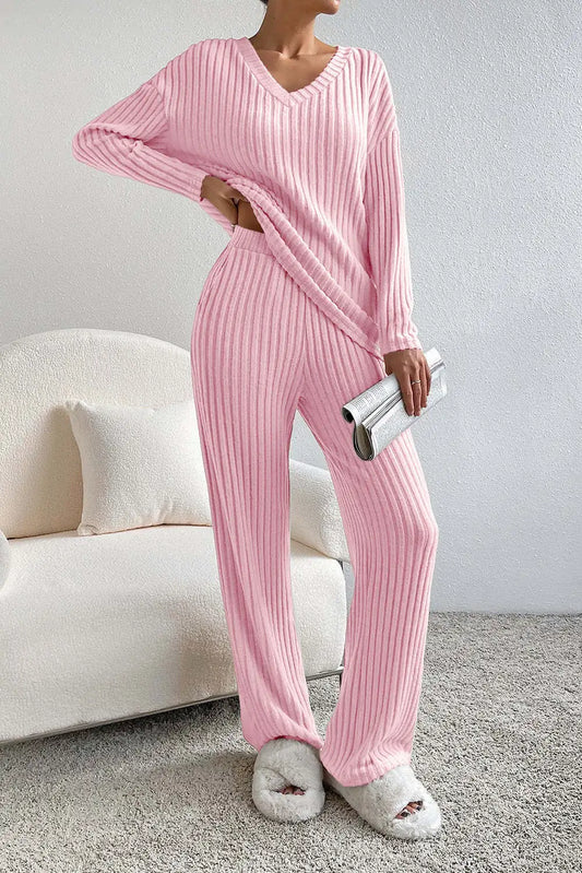 Elegant Wool Two-Piece PJ Set