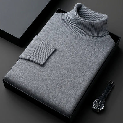 Sleek Turtleneck Slim Pullover