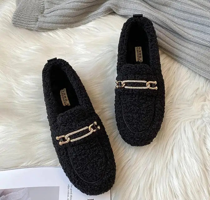 Cozy Luxe Fur-Lined Loafers