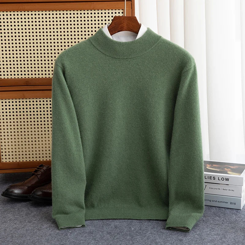 Luxury Wool High-Collar Sweater