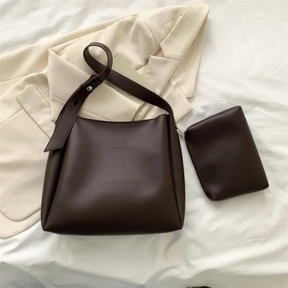 Trendy Leather Tote Bag