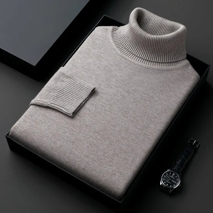 Sleek Turtleneck Slim Pullover