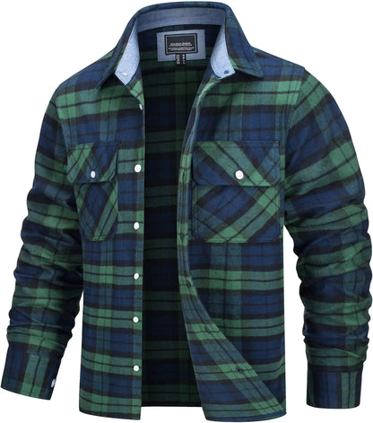 Oversized Plaid Flannel Jacket