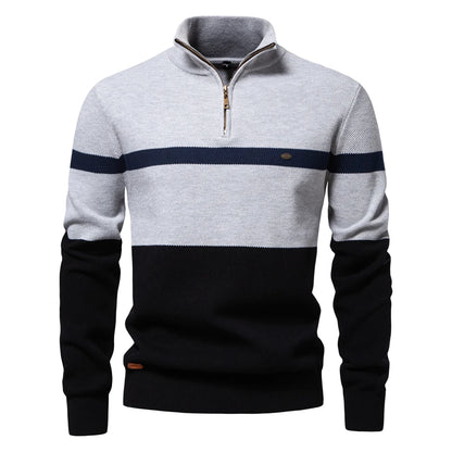 Elite Striped Polo Sweater