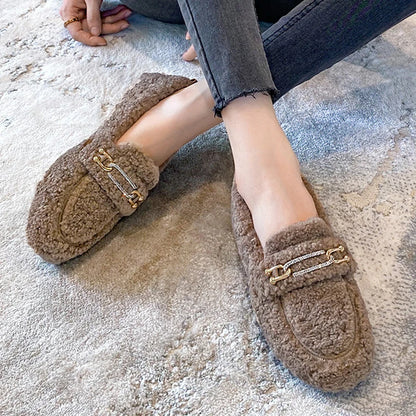 Cozy Luxe Fur-Lined Loafers