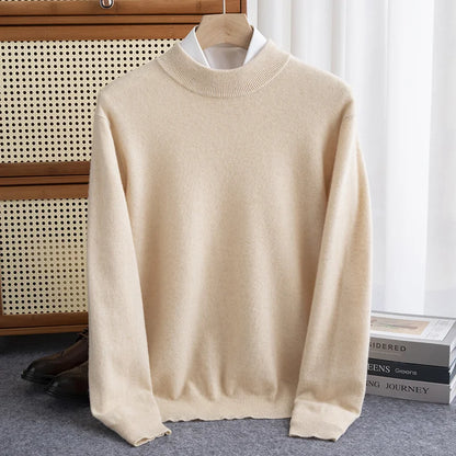 Luxury Wool High-Collar Sweater