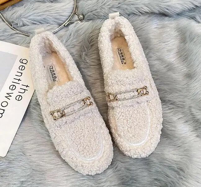 Cozy Luxe Fur-Lined Loafers