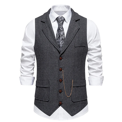 Gilet en tweed pour homme