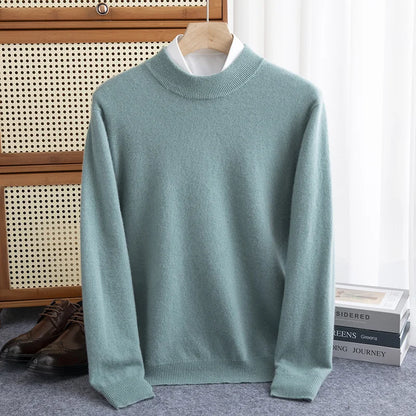 Luxury Wool High-Collar Sweater