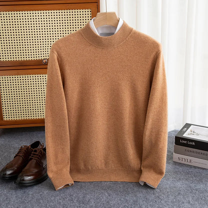 Luxury Wool High-Collar Sweater