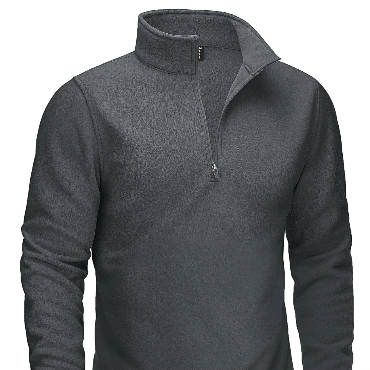 Quarter-Zip Turtleneck Fleece Sweater