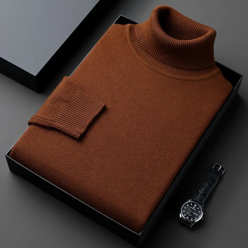 Sleek Turtleneck Slim Pullover