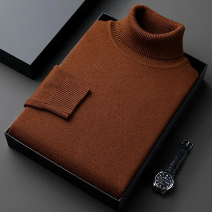 Sleek Turtleneck Slim Pullover